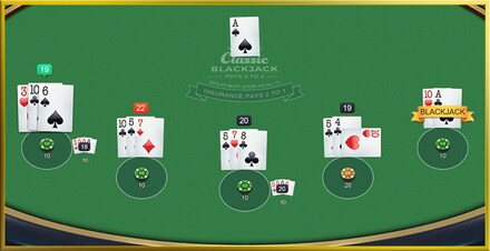 Multi Hand Classic Blackjack 6 Decks screenshot