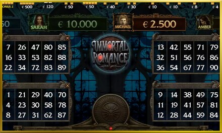 Immortal Romance Video Bingo screenshot