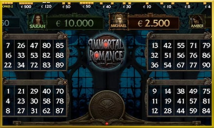 Immortal Romance Video Bingo screenshot