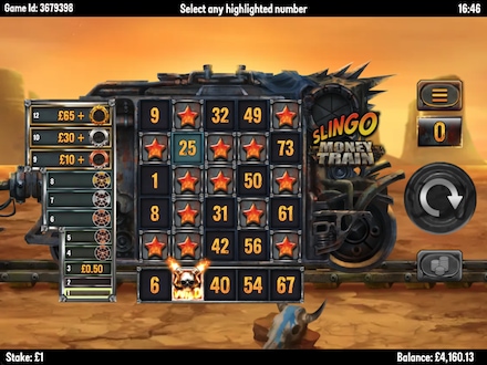 Slingo Money Train screenshot