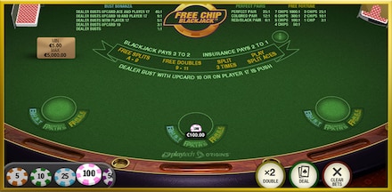 Free Chip Blackjack screenshot