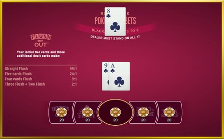 Classic Blackjack Poker Side Bets screenshot