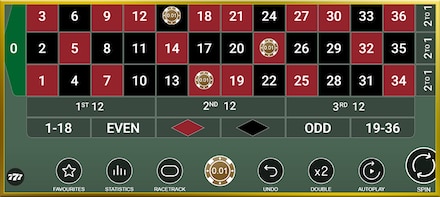 Low Stakes Roulette screenshot