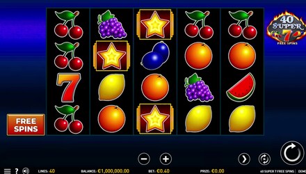 40 Super 7 Free Spins screenshot