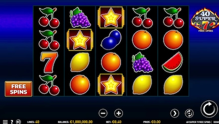 40 Super 7 Free Spins screenshot