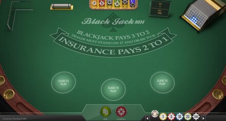 European BlackJack MH screenshot