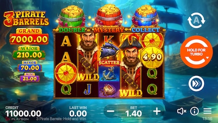 3 Pirate Barrels: Hold and Win screenshot
