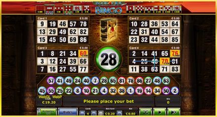 Book of Ra deluxe Bingo screenshot